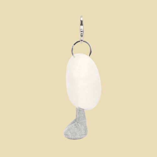Amuseables Cream Heart Bag Charm - St Paul's Collectives Er