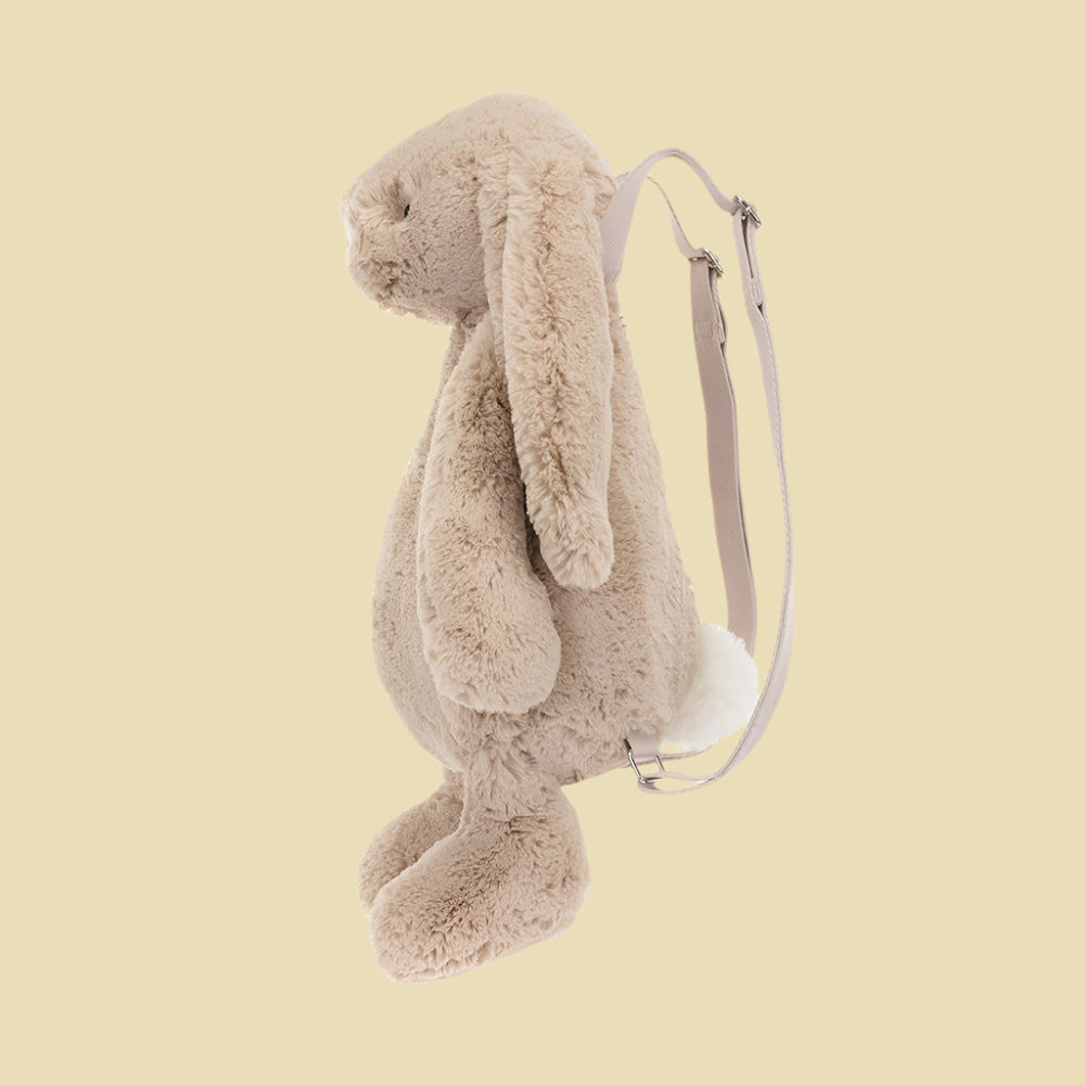 Jellycat Bashful Beige Bunny Backpack 1