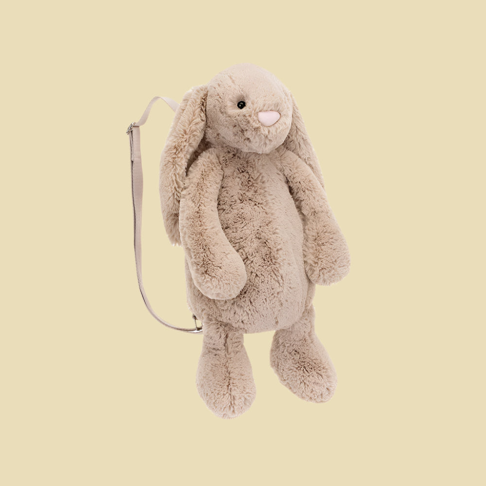 Jellycat Bashful Beige Bunny Backpack 1