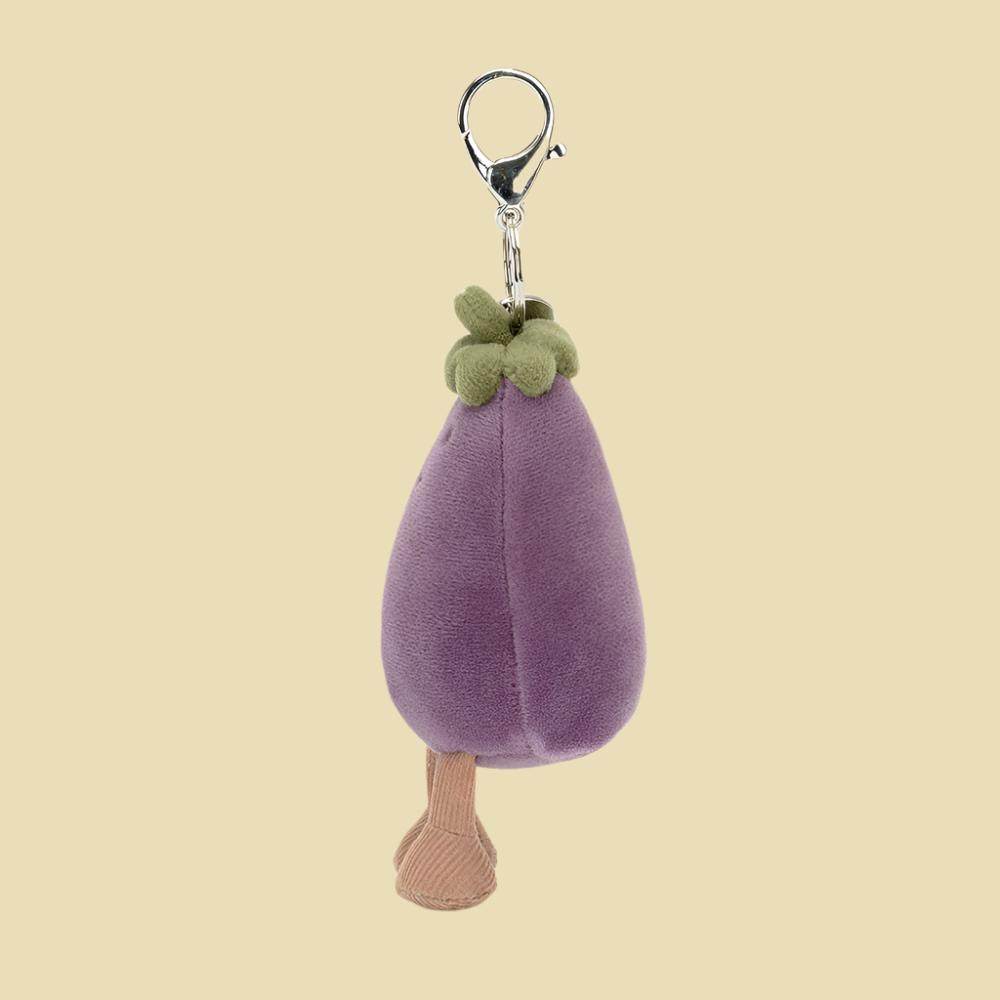 Vivacious Vegetable Aubergine Bag Charm - St Paul's Collectives Er